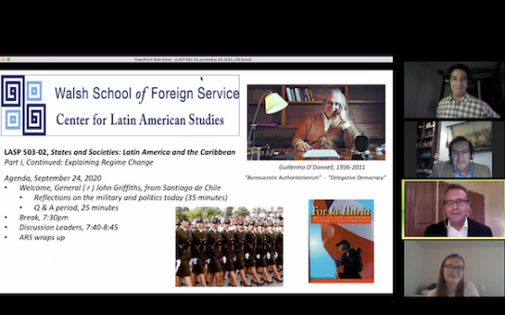 Participación de AthenaLab en clases de estudios latinoamericanos en la universidad de Georgetown