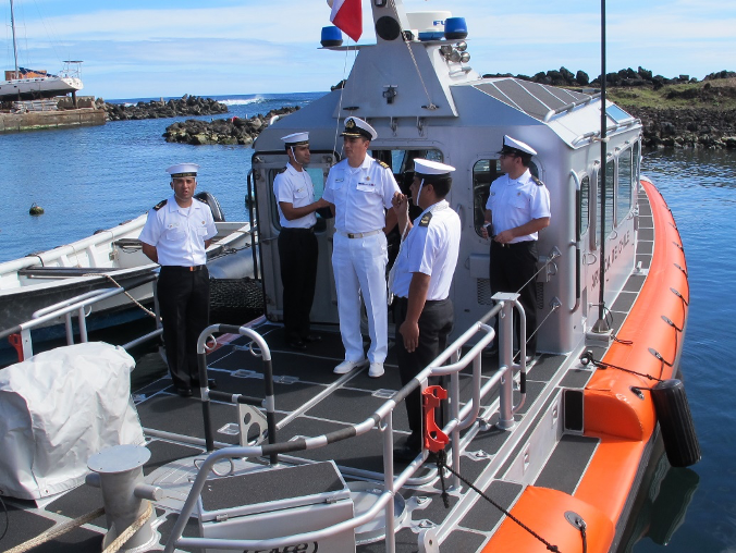 Un grupo de personas en un barco en el agua
Descripción generada automáticamente