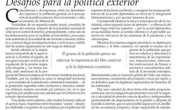 Desafíos para la política exterior