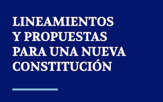 DOCUMENTO | “Lineamientos y propuestas para una nueva Constitución” 