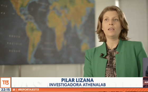 Pilar Lizana en reportaje de T13