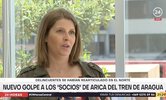 Pilar Lizana es consultada por 24 Horas sobre “Los Gallegos” y el Tren de Aragua