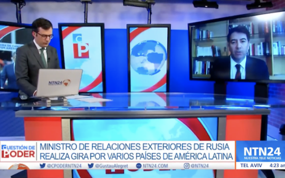 ENTREVISTA | Canal colombiano NTN24 conversa con director ejecutivo sobre la gira del canciller ruso por Latam