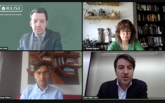 AthenaLab participa en webinar “Evaluating Colombia’s Total Peace Strategy” de RUSI