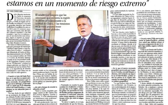 “Estamos en un momento de riesgo extremo en el Indo-Pacífico”, advierte Brendon Cannon