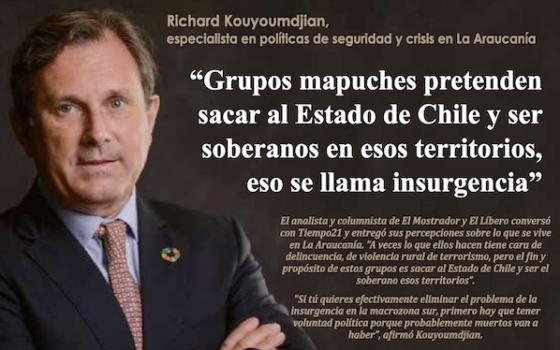 Vicepresidente de AthenaLab es entrevistado por Tiempo21 sobre situación en la Araucanía