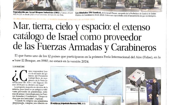 REPORTAJE | John Griffiths explica en El Mercurio los alcances de la relación militar entre Chile e Israel