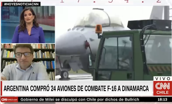 Director ejecutivo de Athena Lab asegura que “no deberíamos preocuparnos” por compra de F-16 por parte de Argentina￼