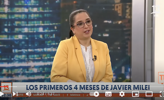 ENTREVISTA | Paz Zárate conversa con T13 sobre Milei y Argentina