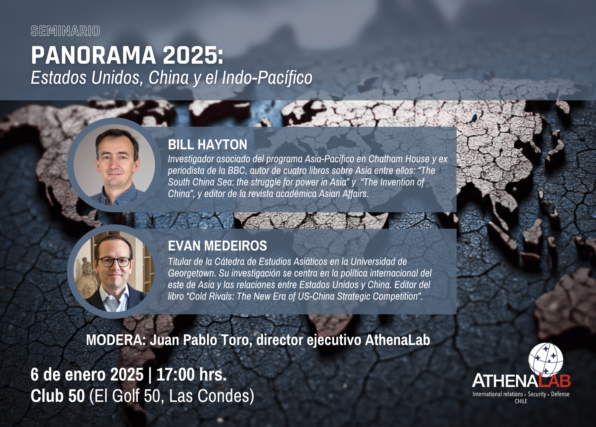 SEMINARIO Panorama 2025 Estados Unidos, China y el IndoPacífico